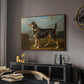 A Terrier in a Landscape, c. 1811 - Floater Framed Canvas Print
