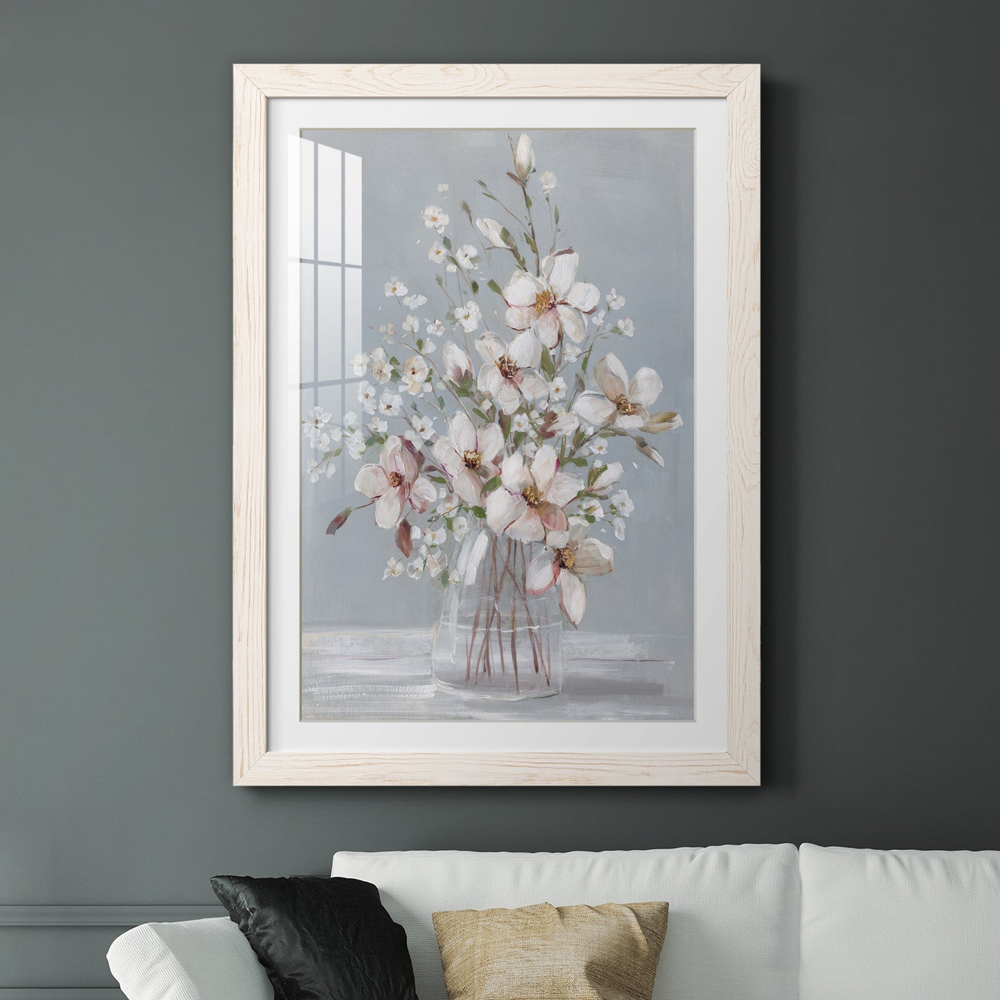 Magnolia Romance - Premium Framed Print - Distressed Barnwood Frame - Ready to Hang