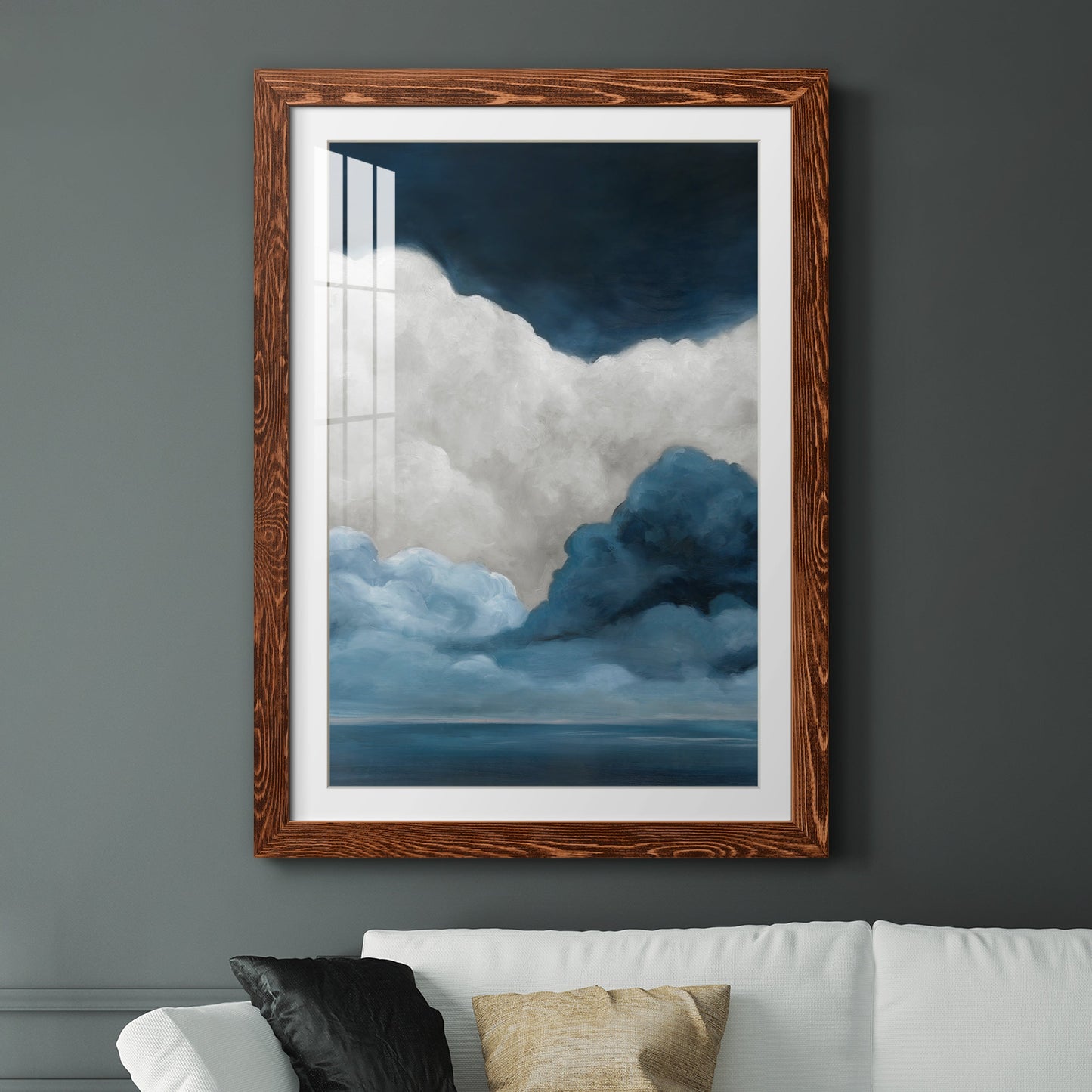 Nature's Drama I - Premium Framed Print - Distressed Barnwood Frame - Ready to Hang