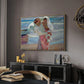 After Bathing, 1915 - Floater Framed Canvas Print