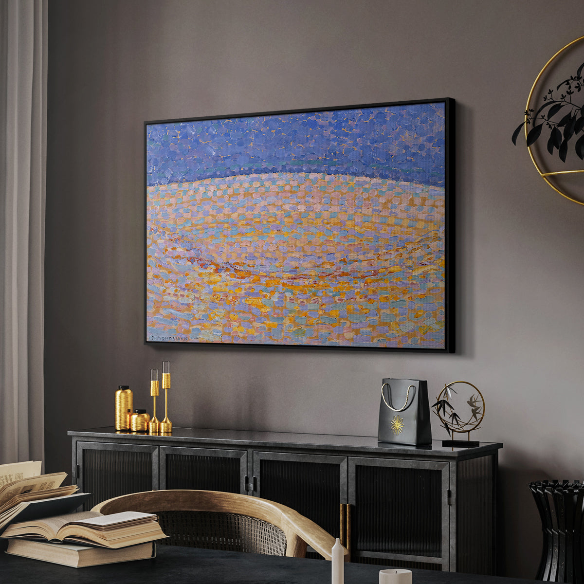 Dune III, 1909 - Floater Framed Canvas Print