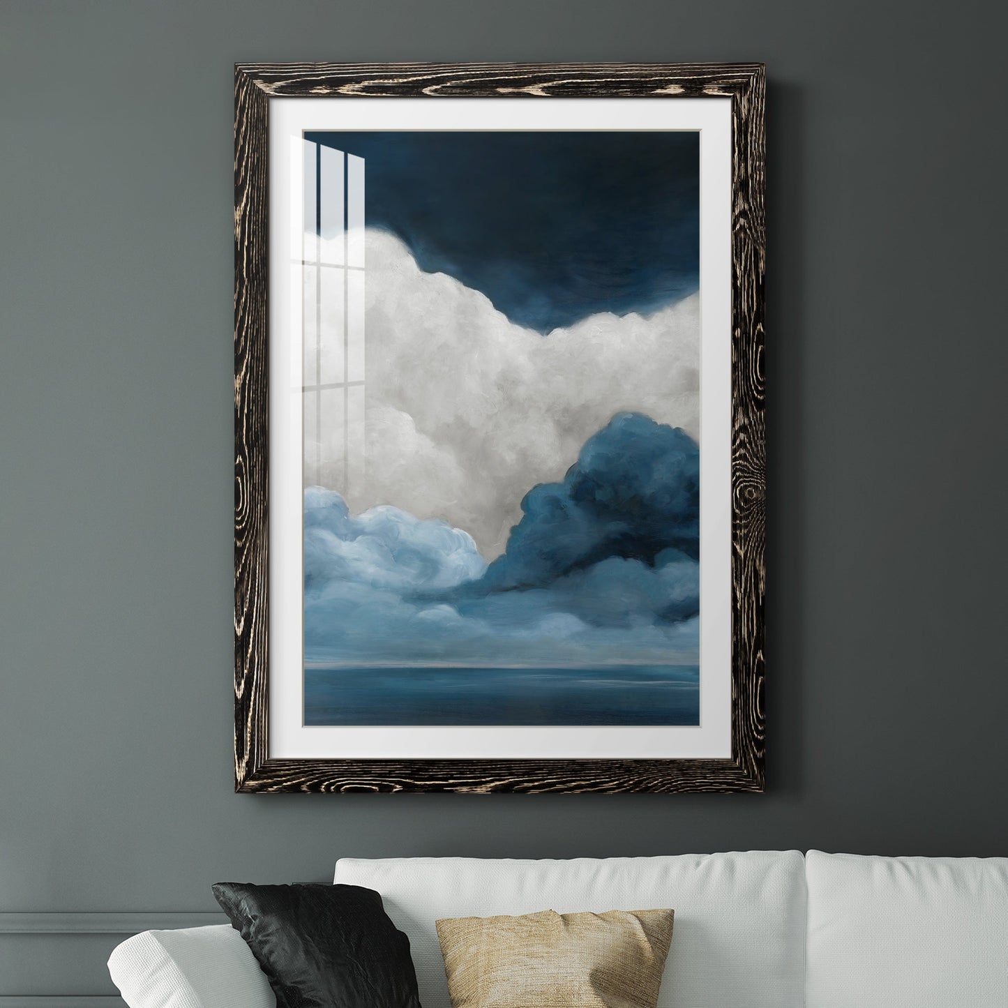 Nature's Drama I - Premium Framed Print - Distressed Barnwood Frame - Ready to Hang