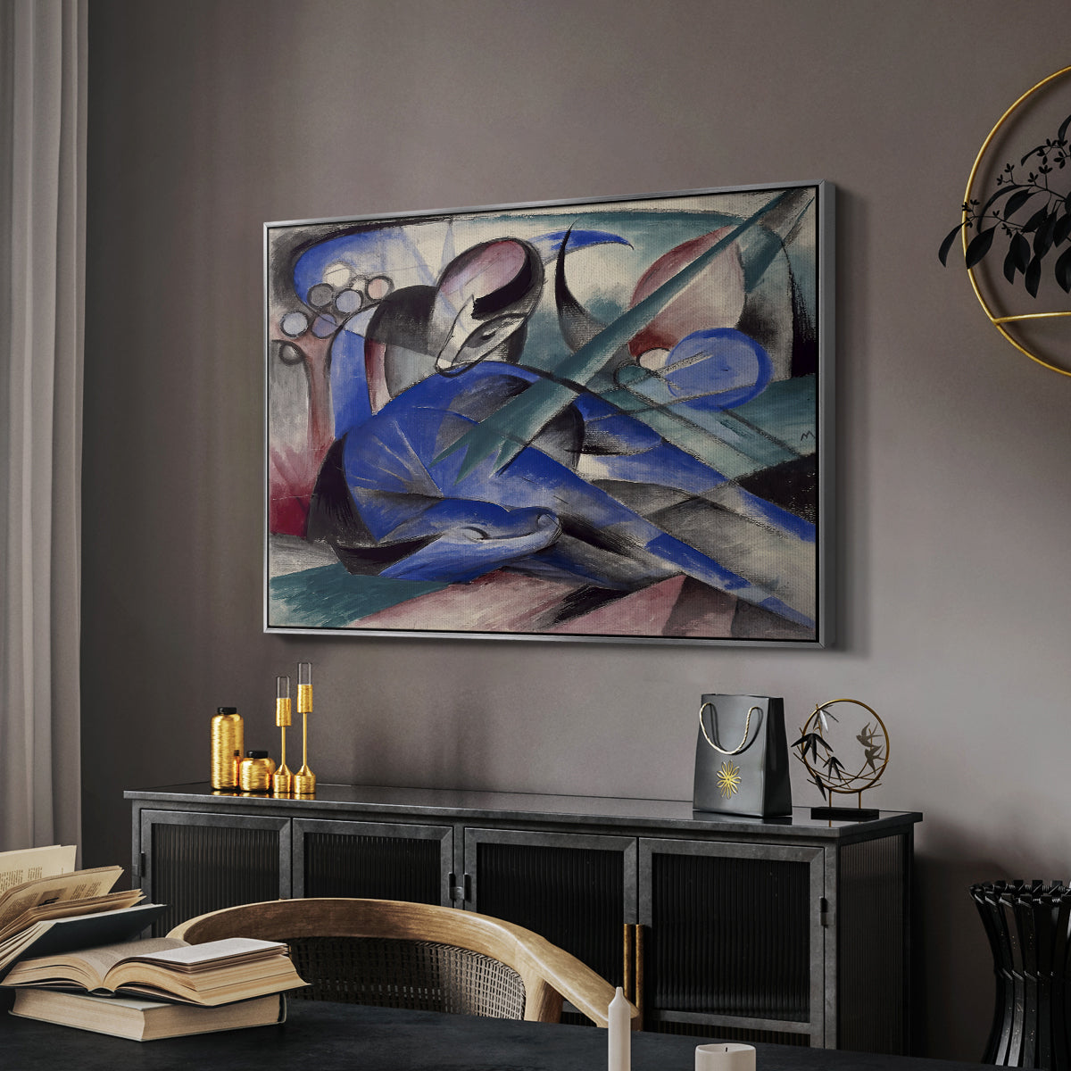 Dreaming Horse, 1913 - Floater Framed Canvas Print