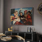Mary and Child with Saints Stephen, Jerome and Maurice, c. 1510 - Floater Framed Canvas Print