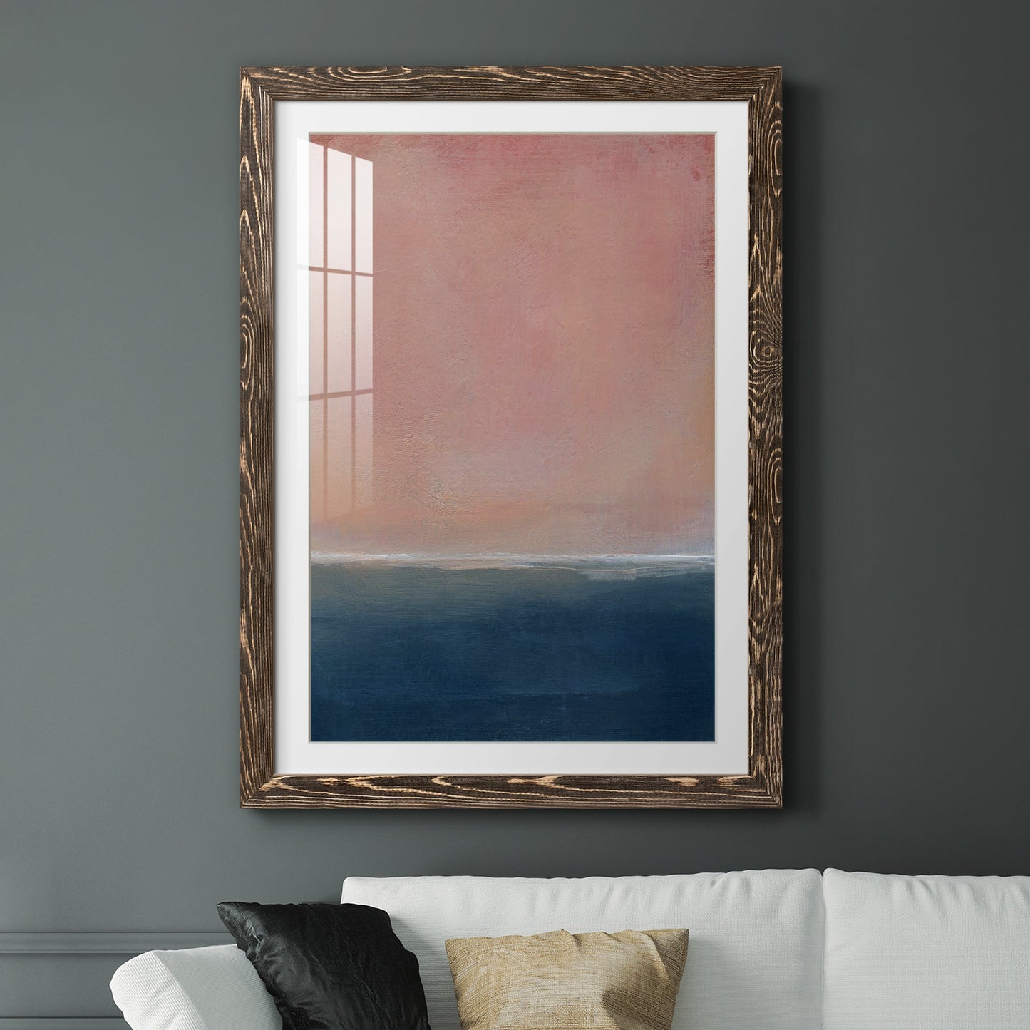 Sunset - Premium Framed Print - Distressed Barnwood Frame - Ready to Hang