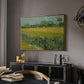 Field with Irises near Arles, 1888 - Floater Framed Canvas Print