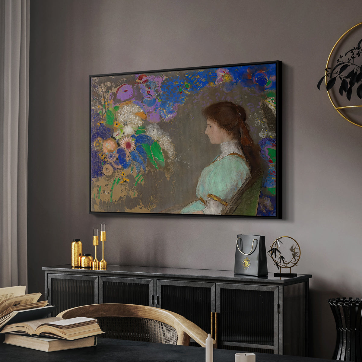 Portrait of Violette Heymann, 1910 - Floater Framed Canvas Print