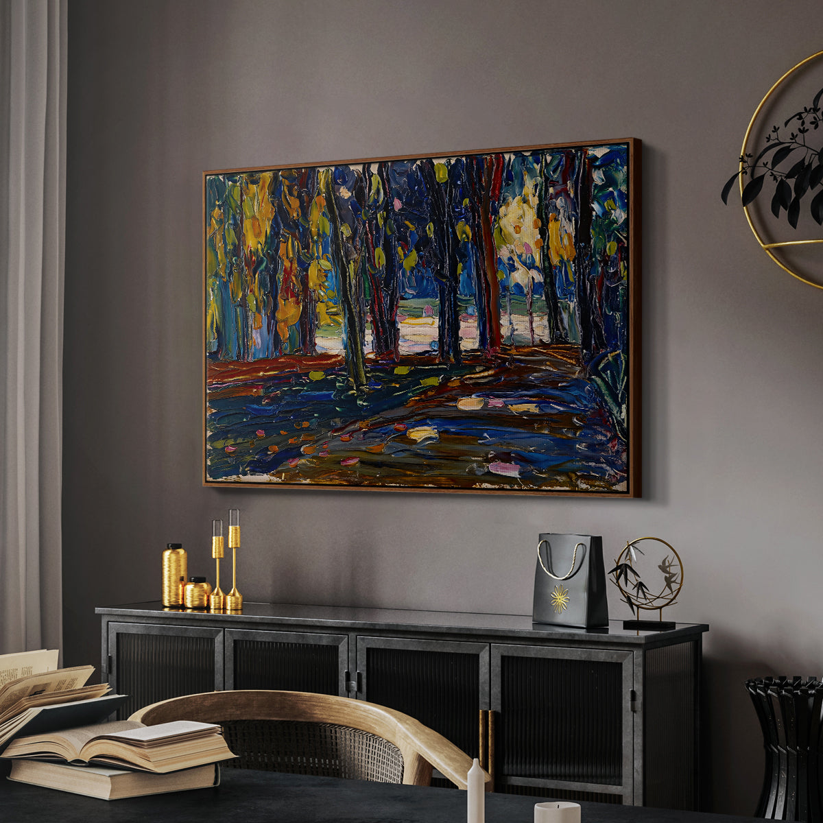 Autumn Study, 1908 - Floater Framed Canvas Print
