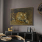 Study of a Tiger for Circe, 1885 - Floater Framed Canvas Print