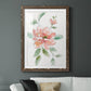 Peony Contour - Barnwood Framed Art Print