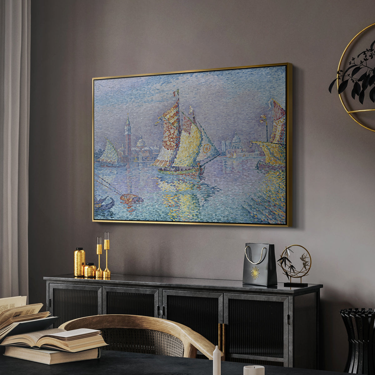 Venice, the Yellow Sail, 1904 - Floater Framed Canvas Print