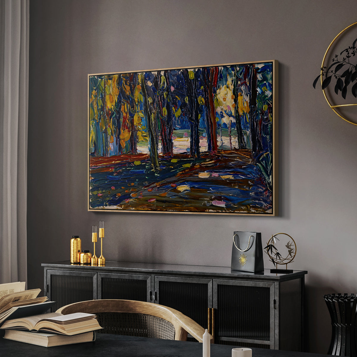 Autumn Study, 1908 - Floater Framed Canvas Print