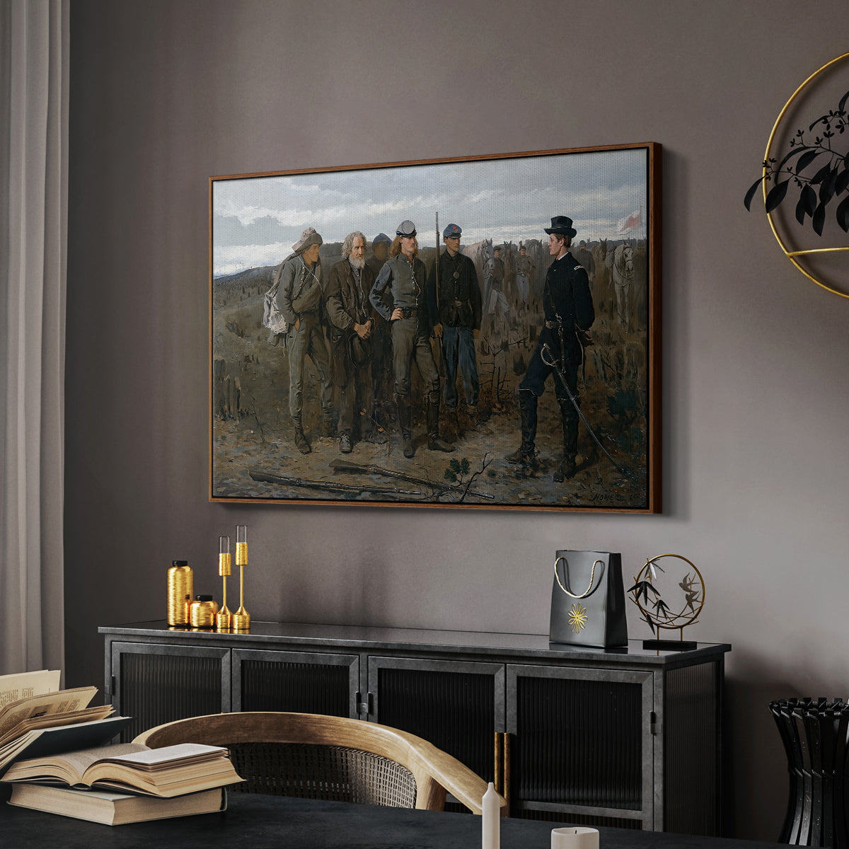 Prisoners from the Front, 1866 - Floater Framed Canvas Print
