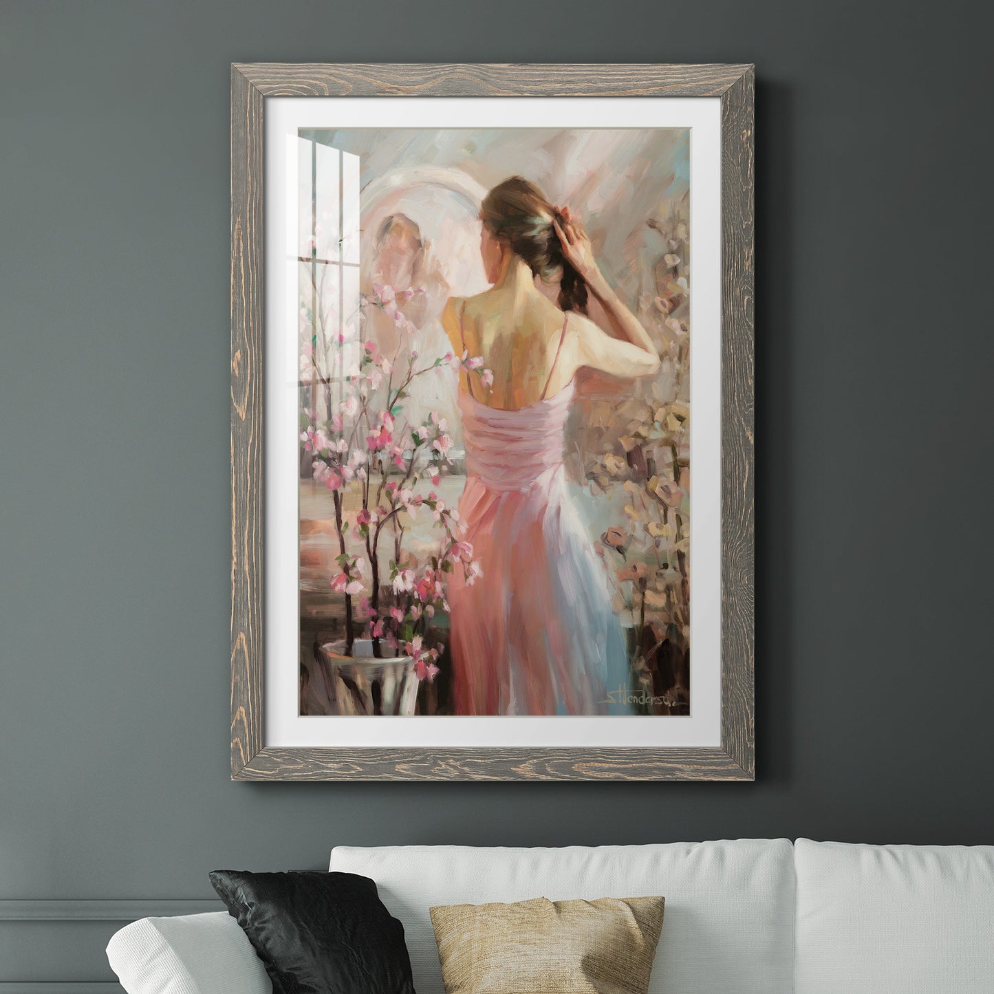 Evening Ahead - Premium Framed Print - Distressed Barnwood Frame - Ready to Hang