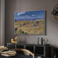 Wheat Field with Reaper, Auvers, 1888 - Floater Framed Canvas Print