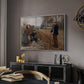 People by a Road, 1893 - Floater Framed Canvas Print