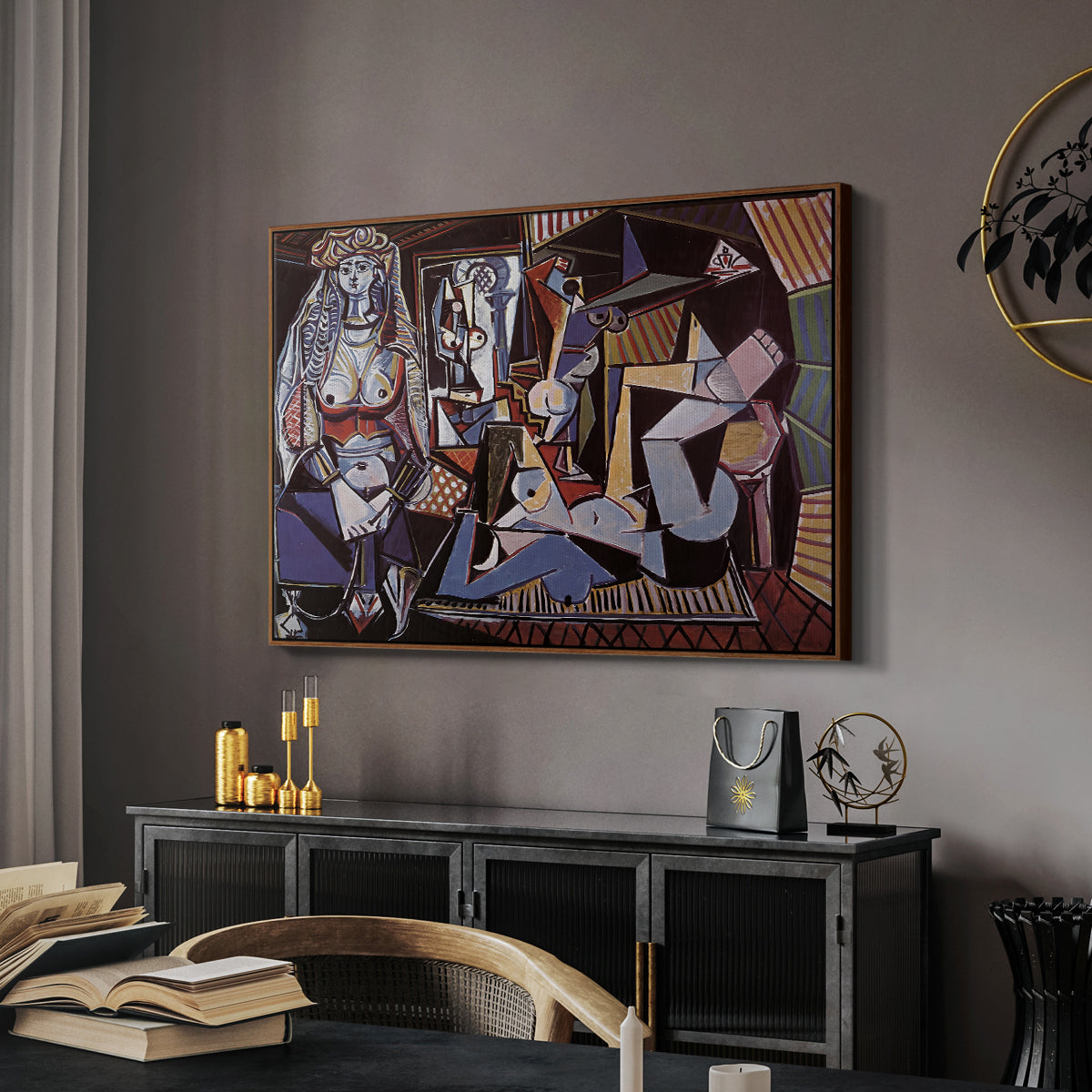 Women of Algiers (Version O), 1955 - Floater Framed Canvas Print