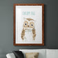 Dream Big Owl - Premium Framed Print - Distressed Barnwood Frame - Ready to Hang