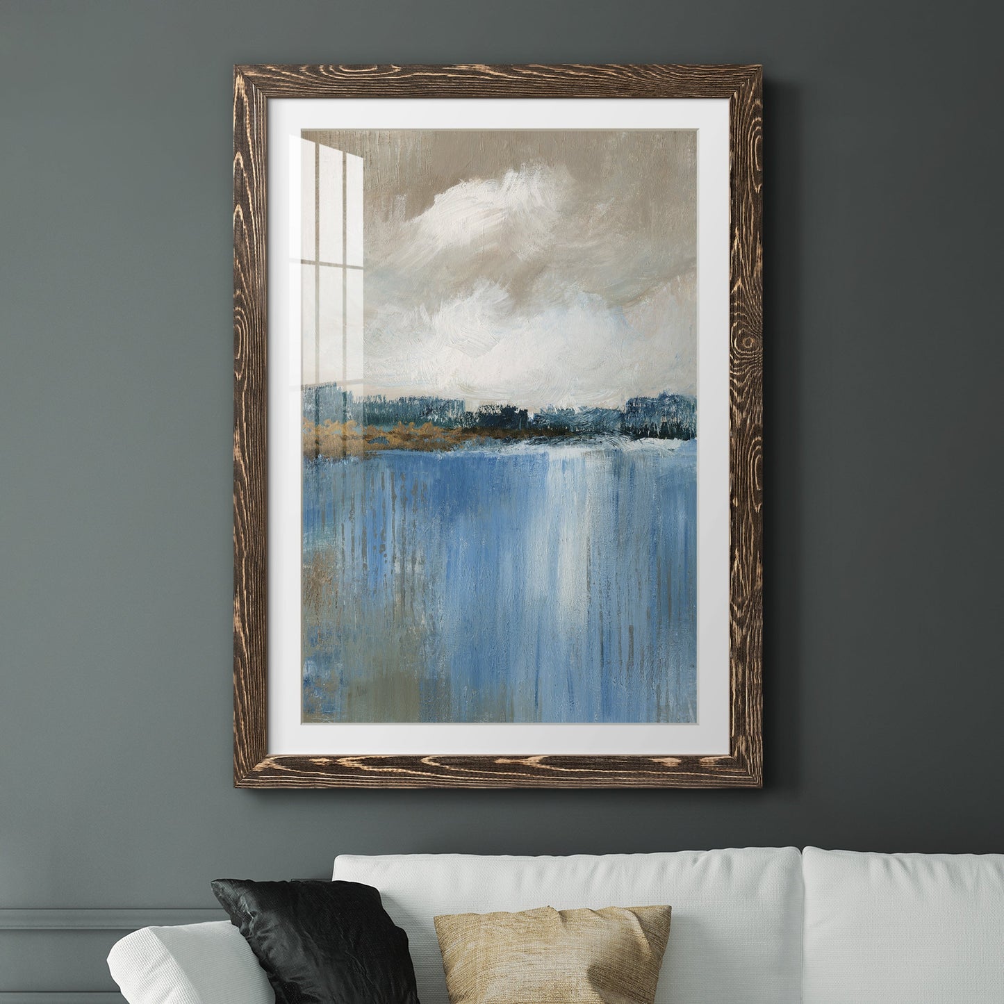 Wind and Water - Premium Framed Print - Distressed Barnwood Frame - Ready to Hang