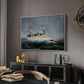 A Ship in the Storm, c. 1899 - Floater Framed Canvas Print