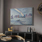 Entrance to the Port of Honfleur, 1899 - Floater Framed Canvas Print