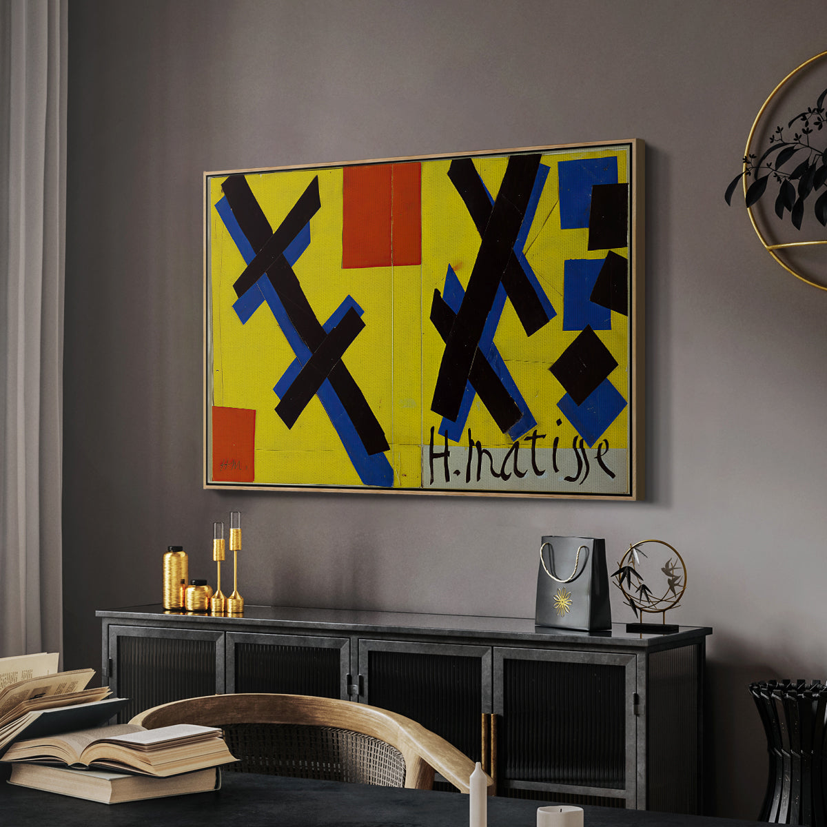 Cover Design for Matisse: His Art and His Public, 1951 - Floater Framed Canvas Print