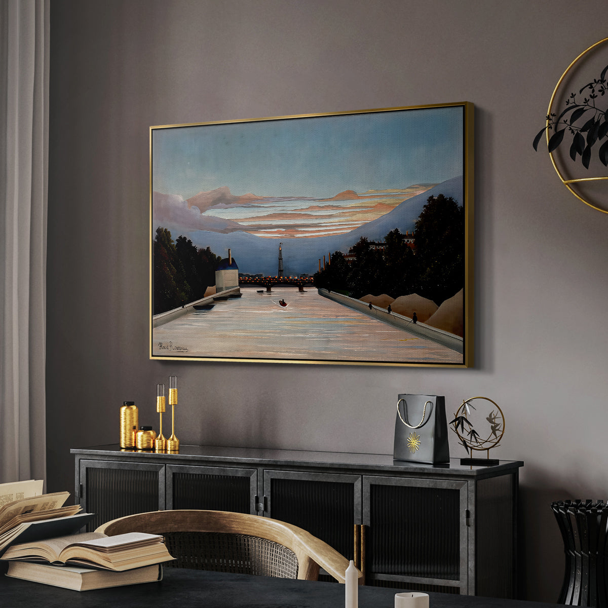 The Eiffel Tower, c. 1898 - Floater Framed Canvas Print