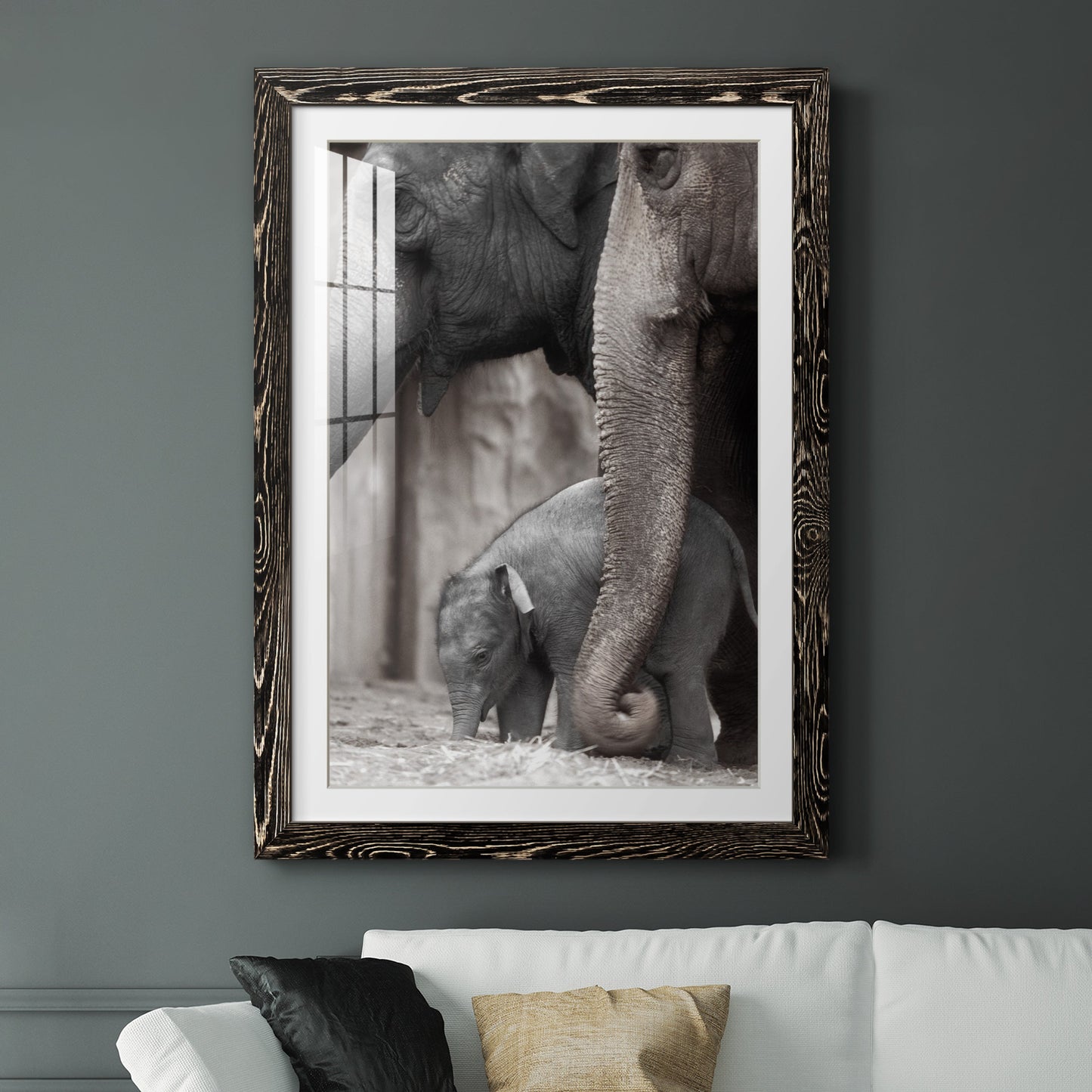 Family Moment - Premium Framed Print - Distressed Barnwood Frame - Ready to Hang