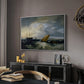 Sheerness as Seen from the Nore, 1808 - Floater Framed Canvas Print
