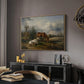 Two Horses on the Pasture, c. 1825 - Floater Framed Canvas Print