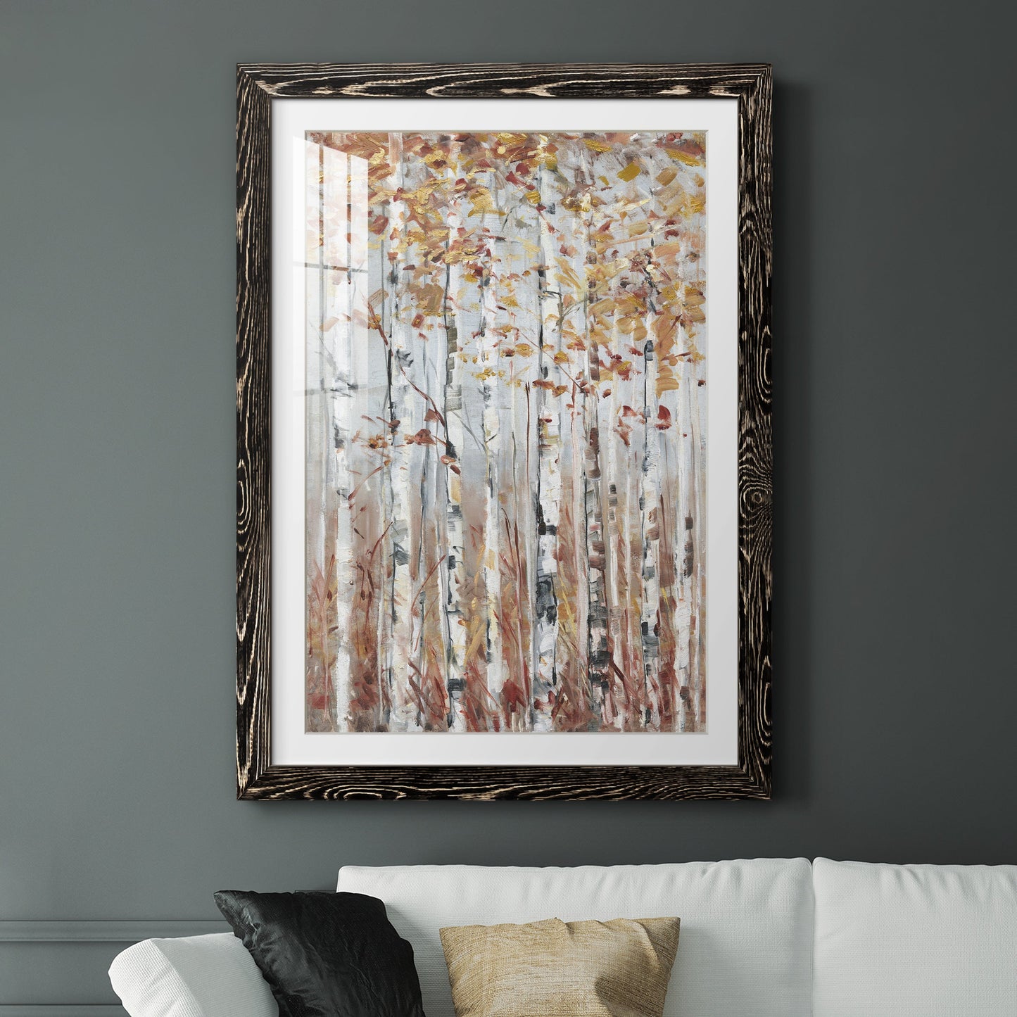 Copper Forest - Premium Framed Print - Distressed Barnwood Frame - Ready to Hang