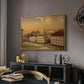 The Riding School at Akershus Castle, 1846 - Floater Framed Canvas Print