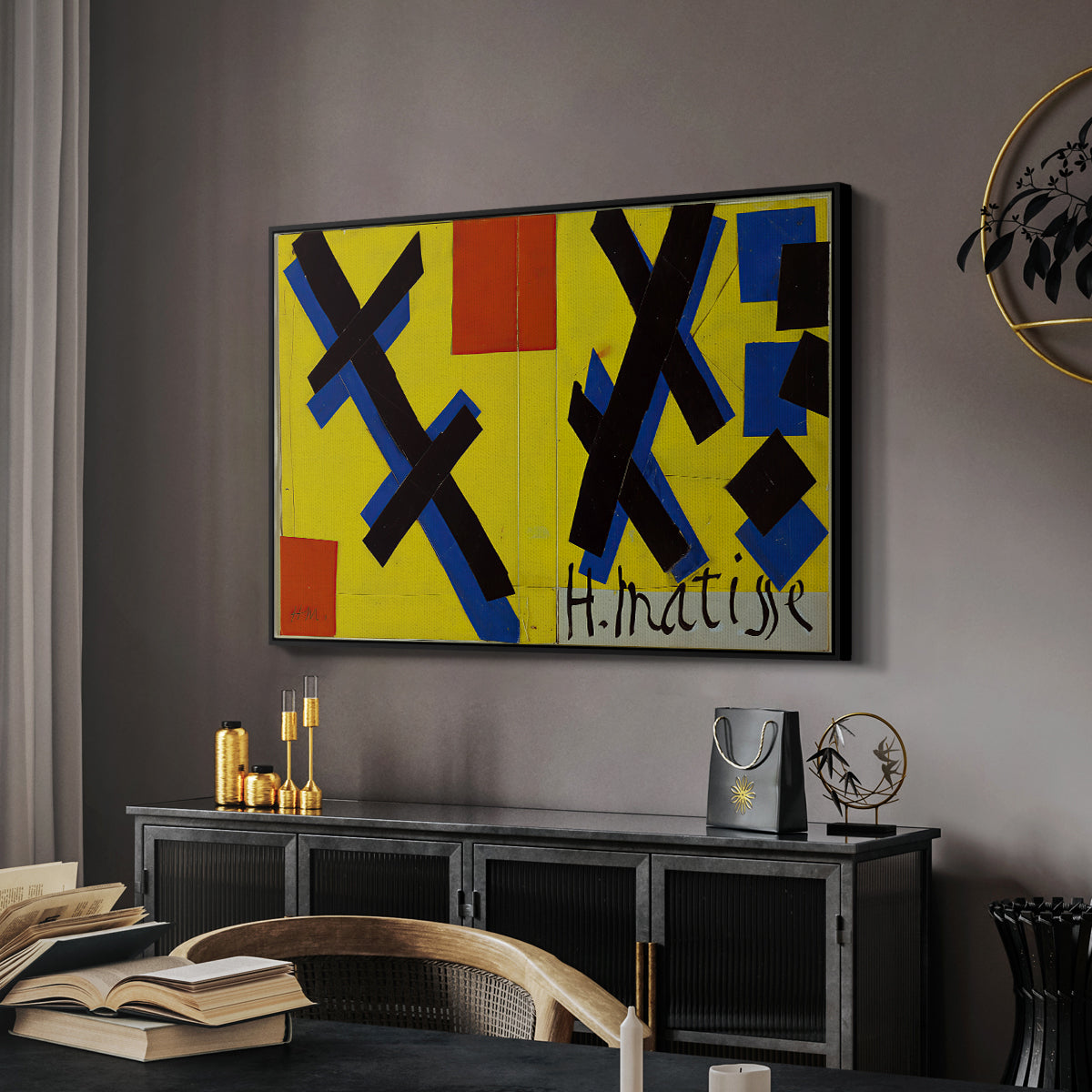 Cover Design for Matisse: His Art and His Public, 1951 - Floater Framed Canvas Print