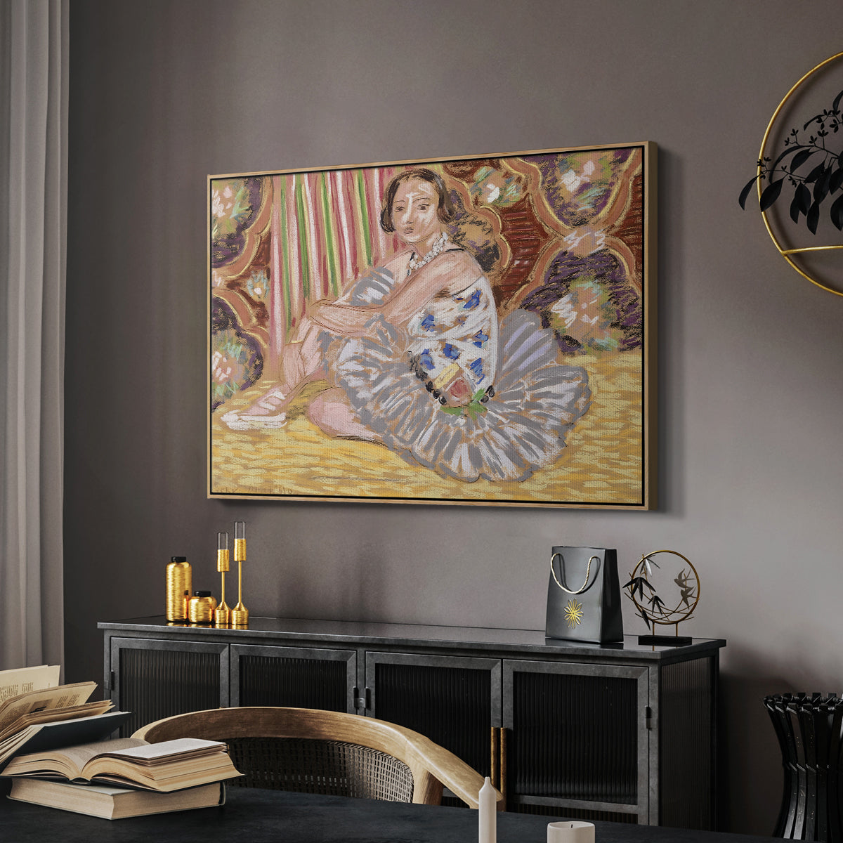 The Dancer (La danseuse), c. 1927 - Floater Framed Canvas Print