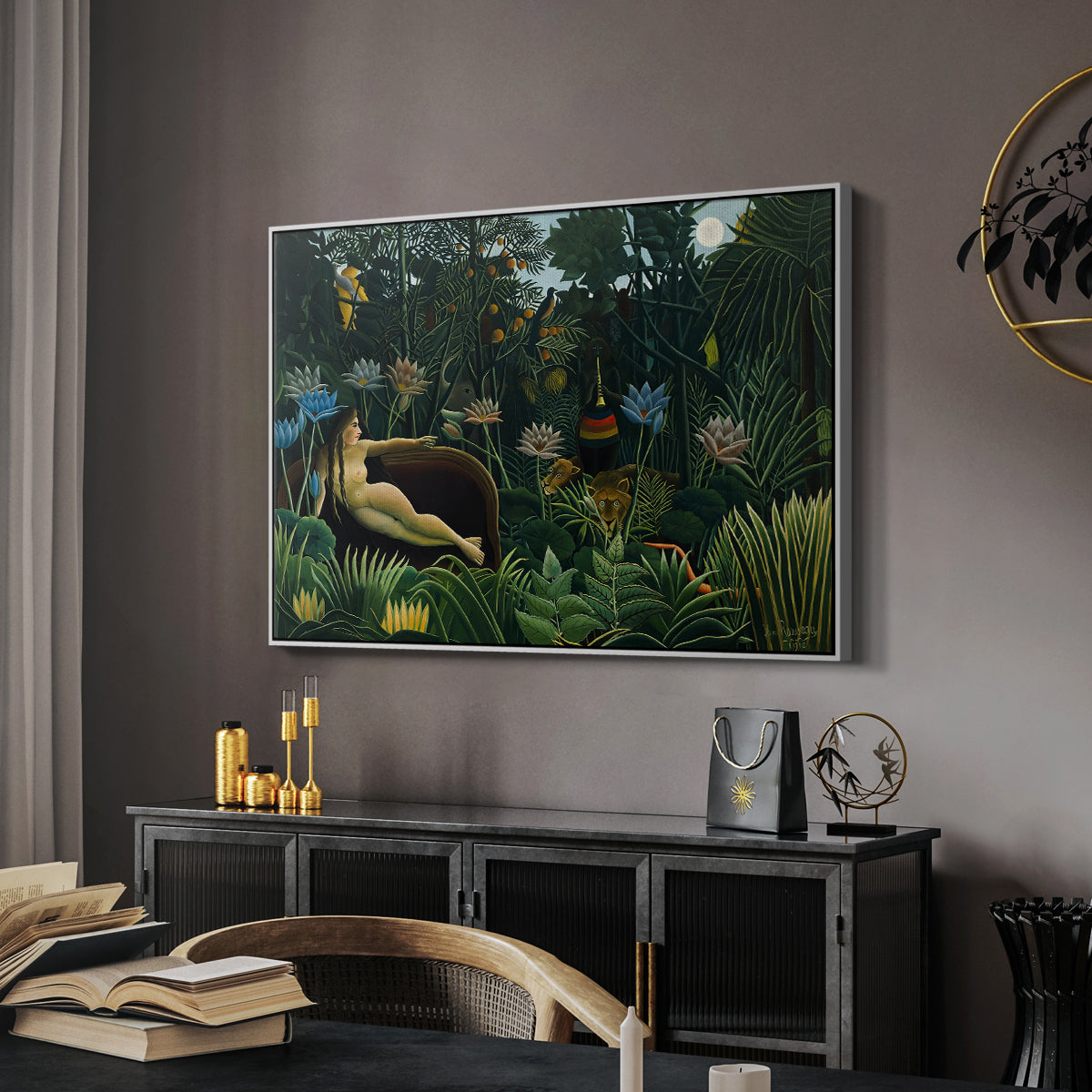 The Dream (Le Rêve), 1910 - Floater Framed Canvas Print