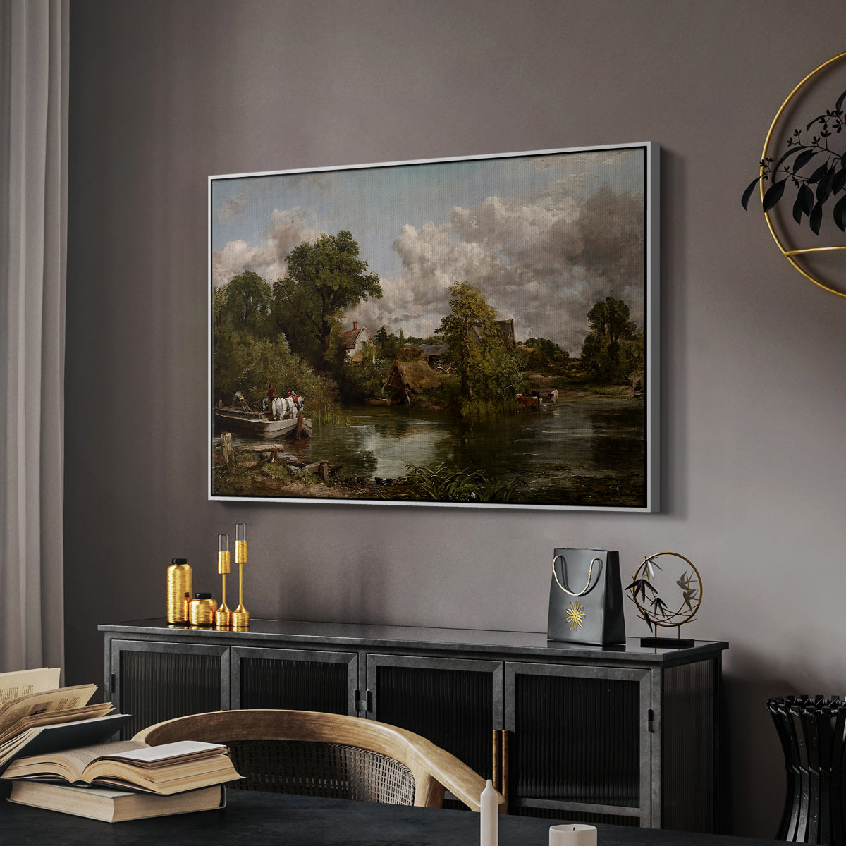 The White Horse, 1819 - Floater Framed Canvas Print