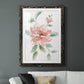 Peony Contour - Barnwood Framed Art Print