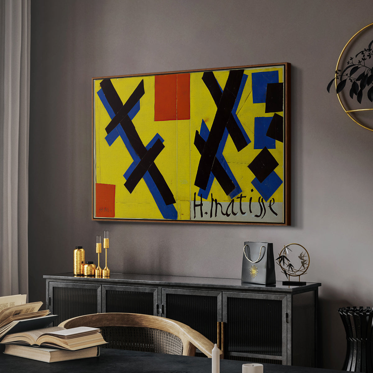 Cover Design for Matisse: His Art and His Public, 1951 - Floater Framed Canvas Print