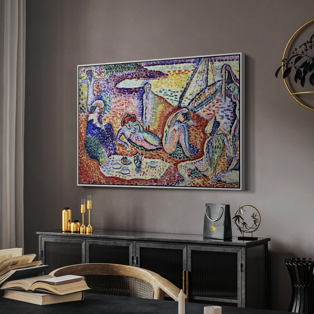 Luxe, Calme et Volupté, 1904 - Floater Framed Canvas Print