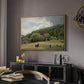 Farm with Grazing Cows (Bondegård med beitende kuer), 1892 - Floater Framed Canvas Print