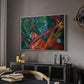 The Monkey, 1912 - Floater Framed Canvas Print