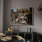 The Sacrifice of Noah (Sistine Chapel), 1509 - Floater Framed Canvas Print