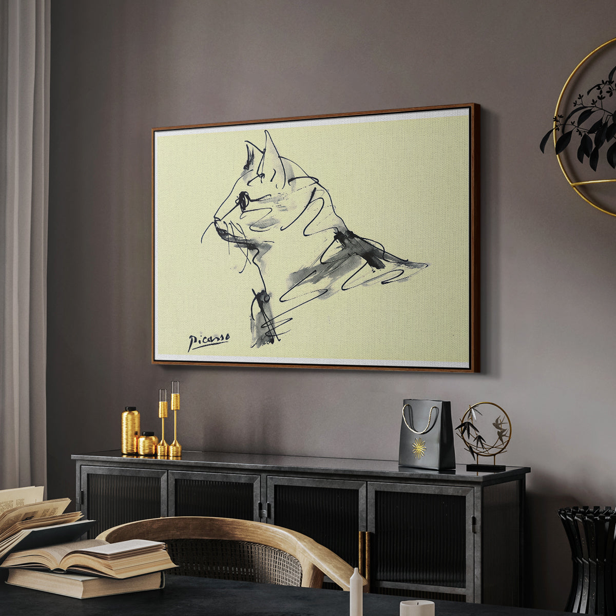 Cat (Le chat), c. 1961 - Floater Framed Canvas Print