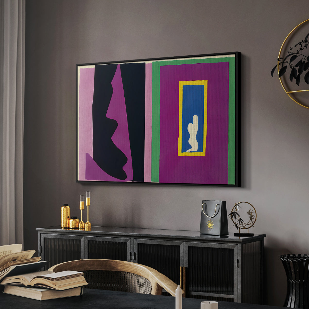 Destiny (Le destin), from Jazz, 1947 - Floater Framed Canvas Print