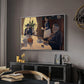 The Dining Room (Breakfast), 1886-1887 - Floater Framed Canvas Print