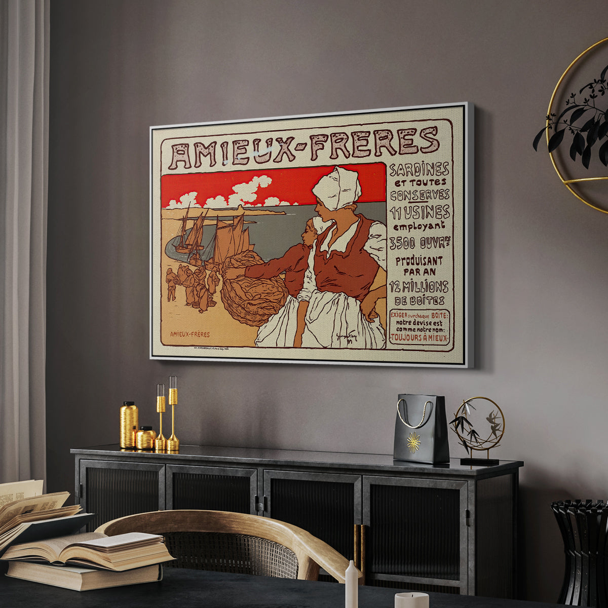 Amieux-Frères (Advertising Poster), 1899 - Floater Framed Canvas Print