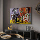 The Painter and His Model, 1963 - Floater Framed Canvas Print