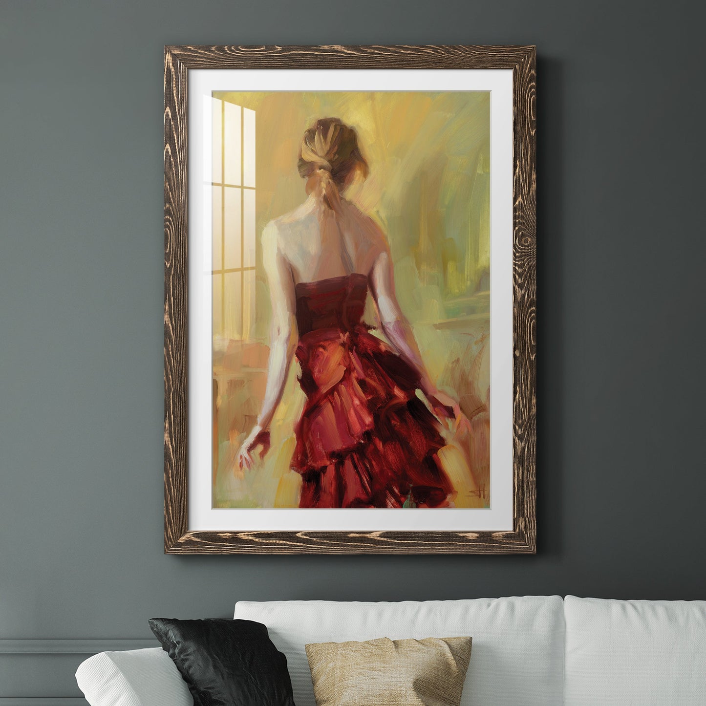 Copper Reflection - Premium Framed Print - Distressed Barnwood Frame - Ready to Hang