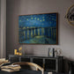 Starry Night Over the Rhône, 1888 - Floater Framed Canvas Print