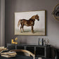 A Cart-Horse - Floater Framed Canvas Print